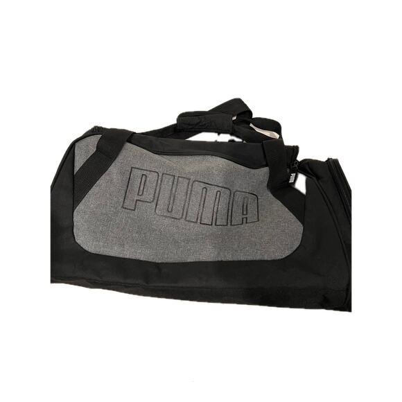 Puma Black Gray Duffel Bag 20"x10"x10" - Picture 3 of 6